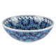 Grand bol oriental bleu Seldjouk 20cm, vaisselle marocaine