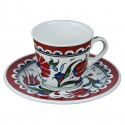 2 tasses orientales Lalé avec frise rouge