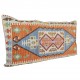 Coussin original décoratif en kilim orange 100x60 Sinope