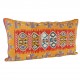 Grand coussin ethnique Comana, Kilim Rouge et Orange