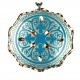 Pendentif turquoise artisanal en cuivre Turan