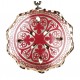 Pendentif ethnique rouge en cuivre Turan, collier fantaisie