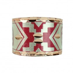 Bague orientale rouge en cuivre Behrouz