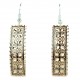 Boucles d'oreilles en cuivre en forme de rectangle Aria