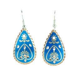 Boucles d'oreille orientales bleues Beeta