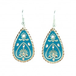 Boucles d'oreilles en goutte d'eau turquoises Beeta