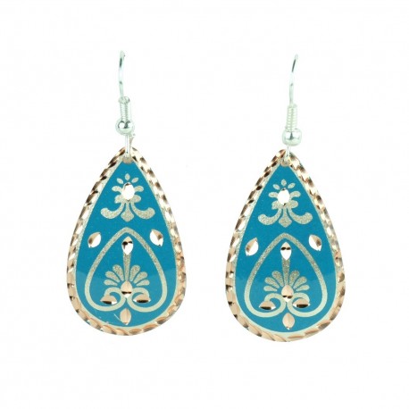 Boucles d'oreilles en goutte d'eau turquoises Beeta