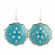 Boucles d'oreilles orientales turquoise Marjan