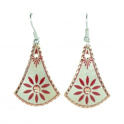 Boucles d'oreilles originales rouges Javaneh