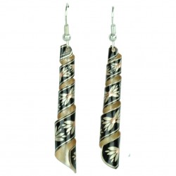 Boucles d'oreille orientales Emna noires