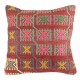 Housse de coussin Kolon B010 en kilim décoratif rouge pastel