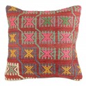 Housse de coussin Kolon B010 en kilim décoratif