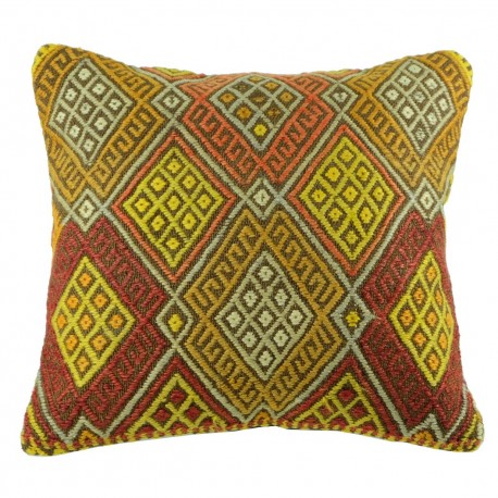 Coussin décoratif en kilim de Turquie Kolon B035