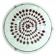 Plafonnier marocain Eshtan mosaique rouge