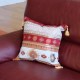 Coussin turc rouge et blanc Bythinia, décoration orientale