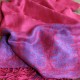 Foulard bohème rouge framboise Hayal, Pashmina turc