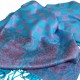 Pashmina bleu et parme Hayal de grande douceur