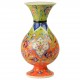 Vase multicolore fait main Alis 20cm orange et vert