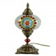 Lampe de chevet originale en mosaïque et laiton Baal