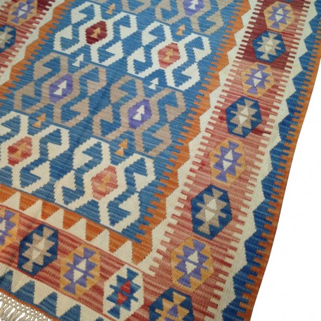 Tapis kilim vintage pour décoration bohème colorée K1