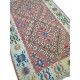 Tapis kilim rouge vintage K3