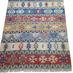 Tapis artisanal en kilim vintage de Turquie K5