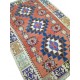 Tapis turc rouge pastel en kilim traditionnel K6