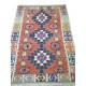 Tapis turc rouge pastel en kilim traditionnel K6