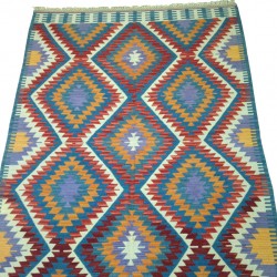 Tapis Décoratif Kilim Coloré décoré d'Étoiles K13