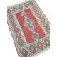 Magnifique Tapis Vert et Rouge, Kilim Vintage de Turquie S22