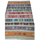 Tapis Tribal aux Couleurs Vives, Kilim au Design d'Anatolie K14