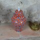 Cadeau luxe, jarre shah orange Vichné 40cm
