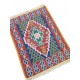 Petit Tapis Kurde Rouge et Bleu C34 par KaravaneSerail