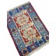 Petit tapis d'Anatolie, kilim rouge et bleu C37