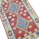 Tapis Vintage Rouge, Kilim Turc Göçmen S28 par KaravaneSerail