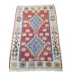 Tapis Rouge Vintage, Kilim Turc Göçmen S28 par KaravaneSerail