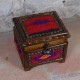 Coffret à Bijoux Ethnique en Bois de Noyer et Kilim Rouge Krysios par KaravaneSerail