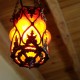 Lampe d'artisanat d'art rouge Dusares