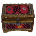 Boîte à bijoux en bois et kilim Isios