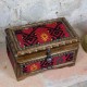 Coffret Déco en Noyer et Kilim Rouge Gamios par KaravaneSerail