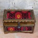 Coffret Déco en Noyer et Kilim Rouge Gamios par KaravaneSerail