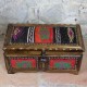 Coffret Original en Bois et Kilim Rouge et Noir Ifios par KaravaneSerail