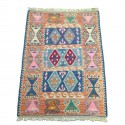 Petit tapis kilim orange C38