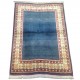 Tapis turc vintage bleu Oushak velours S01