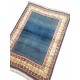 Tapis turc vintage bleu Oushak velours S01