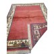 Tapis vintage rouge, tapis turc Oushak C03