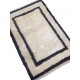 Tapis blanc et noir Tülü, tapis berbère, tapis beni ouarain S05