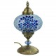 Lampe de chevet déco en mosaïque bleue Idia