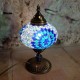 Lampe de chevet déco en mosaïque bleue Idia