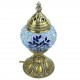Petite lampe de chevet orientale bleue Jaria par KaravaneSerail